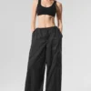 Sheer Game Time Leggings med vida ben – Svart