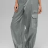 Sheer Game Time Wide Leg Leggings – Lunar Grey