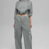 Sheer Game Time Wide Leg Leggings – Lunar Grey