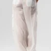 Sheer Game Time Wide Leg Leggings – Vit