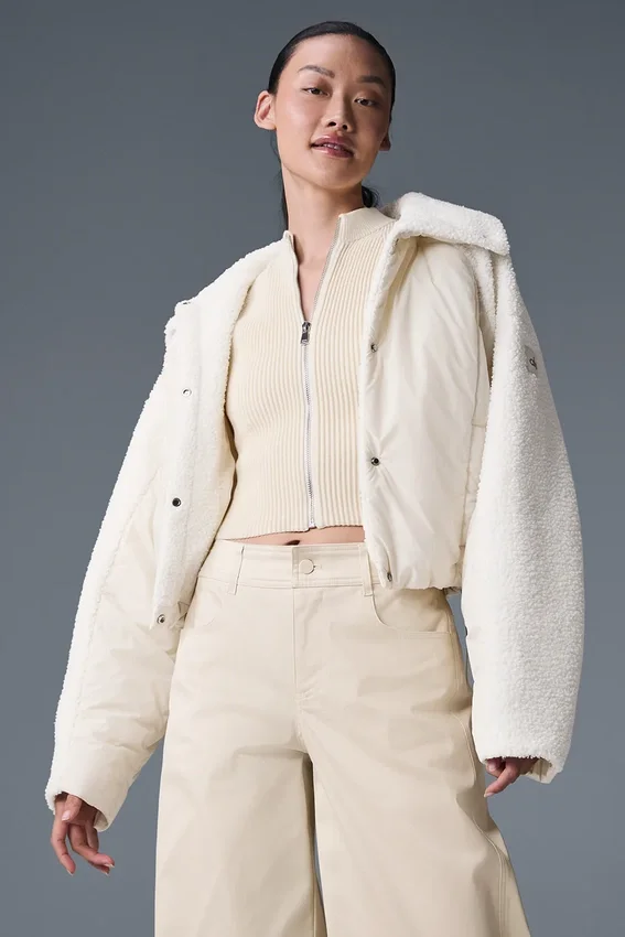 Sherpa Cozy Escape Puffer – Elfenben/Elfenben