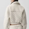 Sherpa Edge Bomber – Ivory