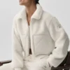 Sherpa Edge Bomber – Ivory