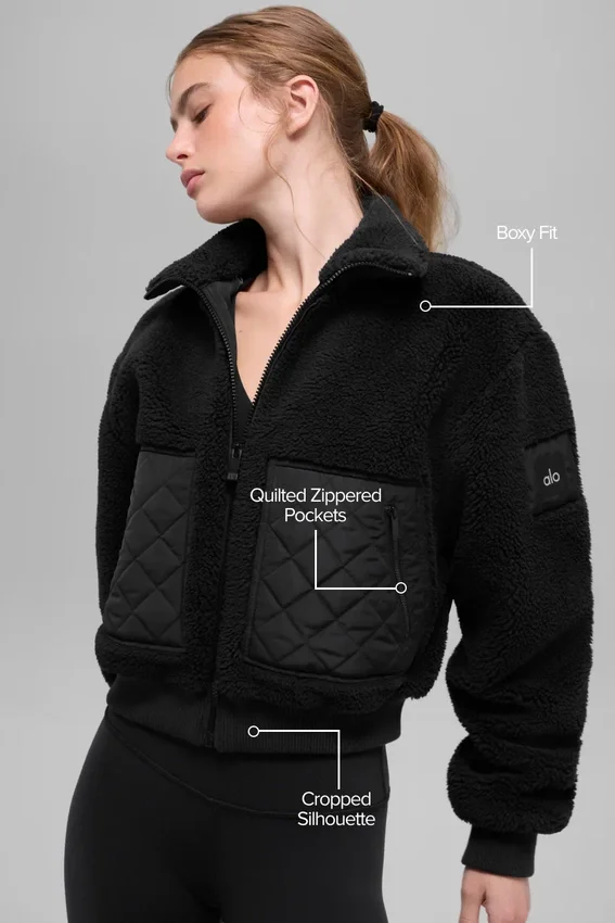 Sherpa Edge-bomberjacka – svart