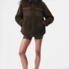 Sherpa Edge Shacket – Espresso