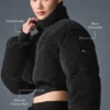Sherpa Main Act Corset Puffer – svart