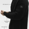 Shift Knit Button up Långärmat – Black
