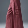 Show off Cargo-byxor med vida ben (långa) – Burgundy Truffle