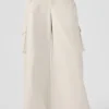 Show off Cargo Wide Leg Trouser (Long) – Ivory