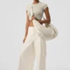 Show off Cargo Wide Leg Trouser (Long) – Ivory