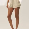 Silk Blend Radiance Shorts – Sandy Beige
