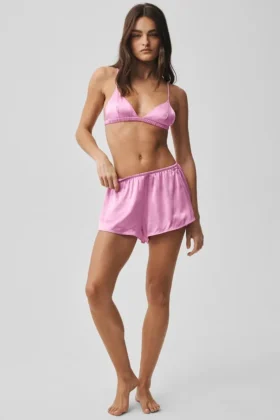 Silk Luminous Shorts – Candy Heart Pink