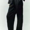 Silk Luminous Byxor (lång) – Svart