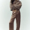 Silk Luminous Byxor (långa) – Alpine Cocoa