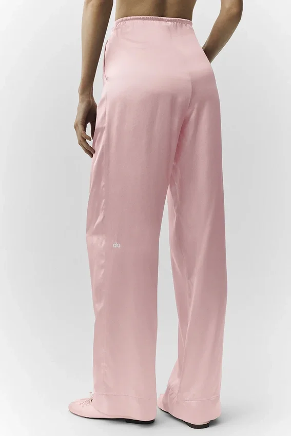 Silk Luminous Byxor (Regular) – Pink Champagne