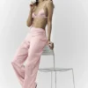 Silk Luminous Byxor (Regular) – Pink Champagne