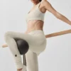 Siren Grip-strumpor med remmar för dam – Oatmeal Heather