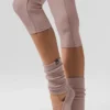 Siren Grip-strumpor med remmar för dam – Taupe