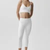 Sömlös modal-bralette med ribbad struktur – Delight – Vit