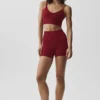 Sömlös modal-bralette med ribbad struktur – Summer Romance Red