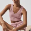 Sömlös Pointelle-linnen – Vintage Pink