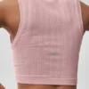 Sömlös Pointelle-linnen – Vintage Pink