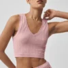 Sömlös Pointelle-linnen – Vintage Pink