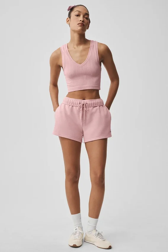 Sömlös Pointelle-linnen – Vintage Pink