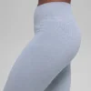 Sömlösa High-Waist ribbade leggings i två nyanser – Winter Frost Heather