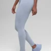 Sömlösa High-Waist ribbade leggings i två nyanser – Winter Frost Heather