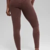 Sömlösa tvåfärgade ribbade High-Waist leggings – Brownstone Heather