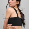 Snuggle up Stickat Bra – svart