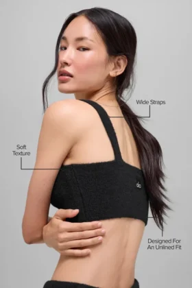 Snuggle up Stickat Bra – svart