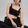 Snuggle up Stickat Bra – svart