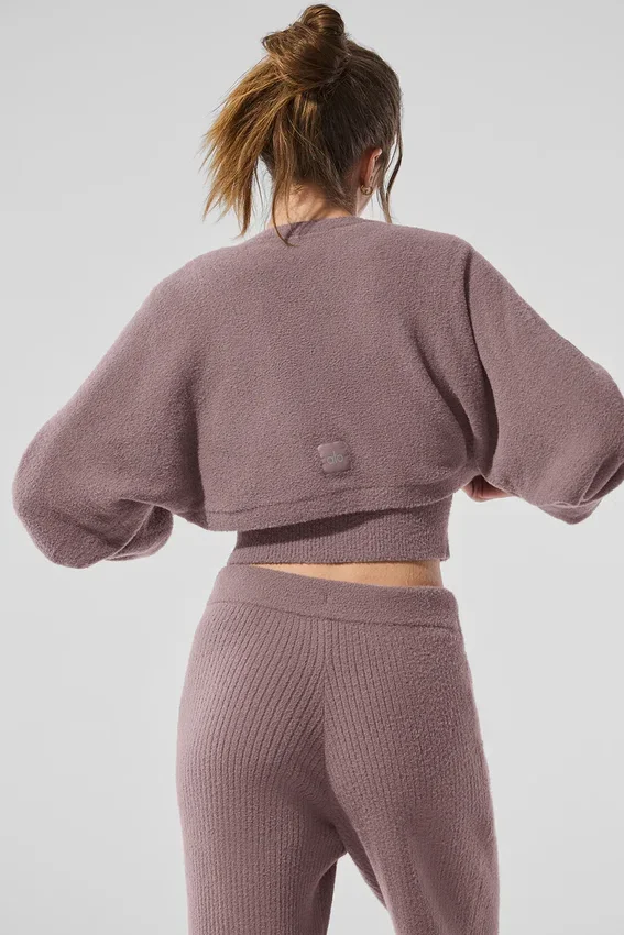 Snuggle up-stickat sjal – svamp