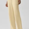 Snuggle Up Sweater High-Waist Wide Leg Pant – Candlelight Yellow