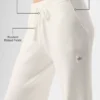 Snuggle up Sweater High-Waist Wide Leg Pant – Ivory