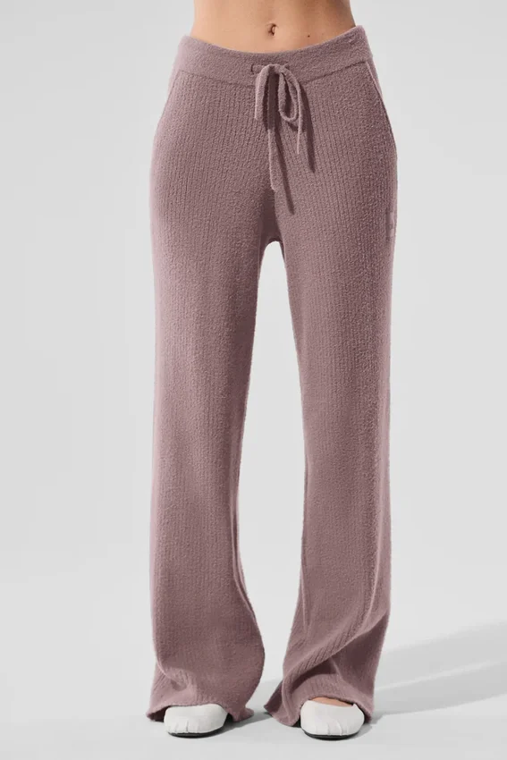 Snuggle up-tröja med High-Waist och vida byxor – svamp