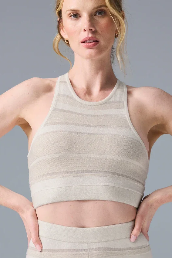 Sport Play Knit Bra – Ivory/Alabaster