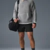 Sportklubbsstickat med huva – Athletic Heather Grey
