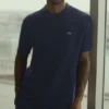 Sports Club Stickat Knit Polo – marinblå