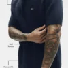 Sports Club Stickat Knit Polo – marinblå