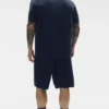 Sports Club Stickat Knit Polo – marinblå