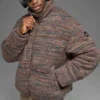 Stage Stickat Puffer – Brown Multi