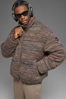 Stage Stickat Puffer – Brown Multi