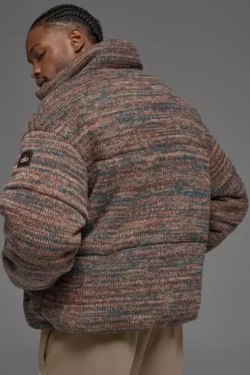Stage Stickat Puffer – Brown Multi