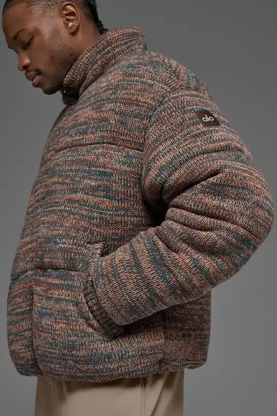 Stage Stickat Puffer – Brown Multi