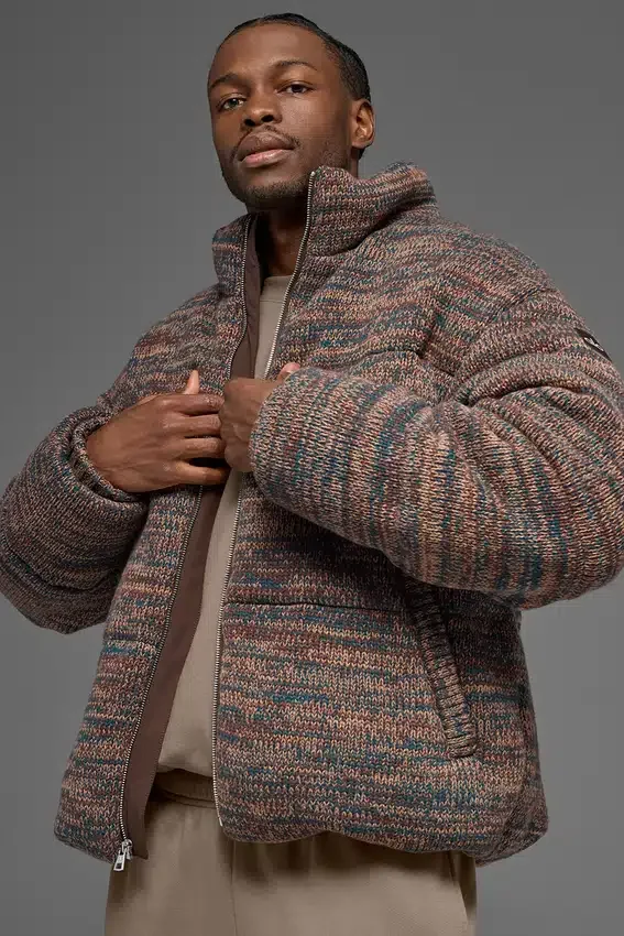 Stage Stickat Puffer – Brown Multi