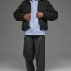 Stage Stickat Puffer – Svart