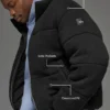 Stage Stickat Puffer – Svart